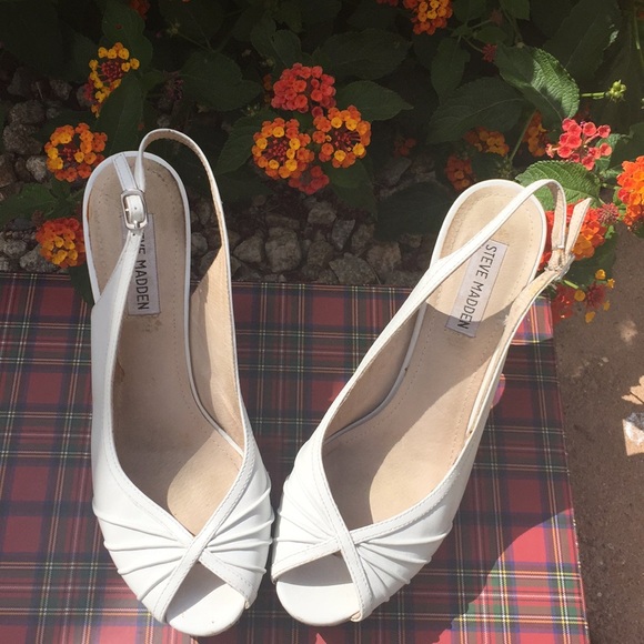 STEVE MADDEN HEELS SZ 8.5 Leather - Picture 2 of 6